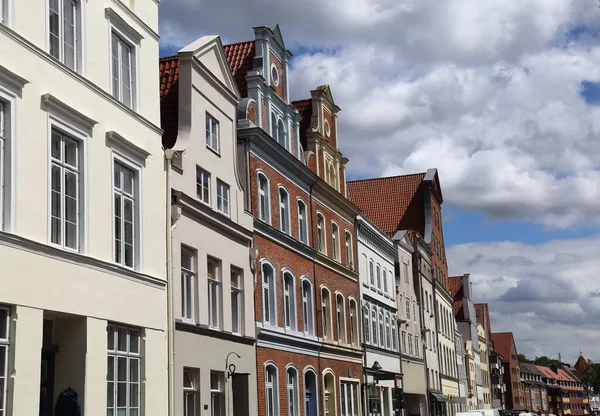 Gables Historical Houses Lubeck Germany — Stock Photo, Image