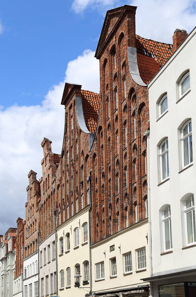 Gables of historical houses in Lubeck, Germany