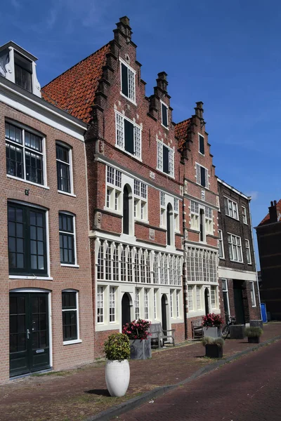 Historical Houses Street Town Hoorn North Holland — Stock Photo, Image