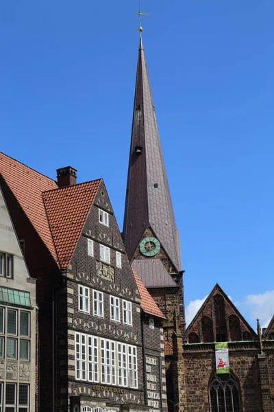 Bremen Duitsland Juli 2019 Historische Gebouwen Het Stadsplein Bremen Duitsland — Stockfoto