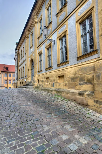 Calle Con Edificios Históricos Casco Antiguo Bamberg Alemania —  Fotos de Stock