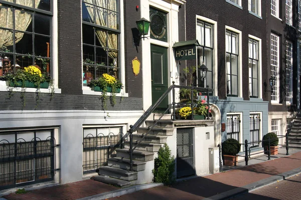 Hotel Canal Ámsterdam — Foto de Stock