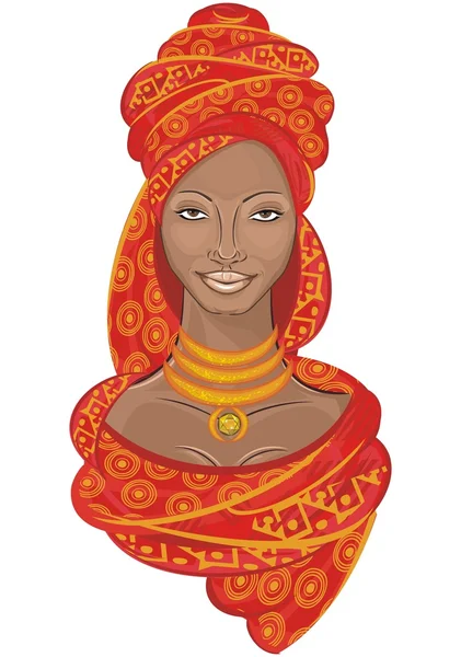 African girl — Stock Vector