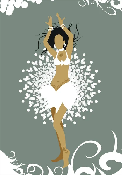 Dancing girl — Stock Vector