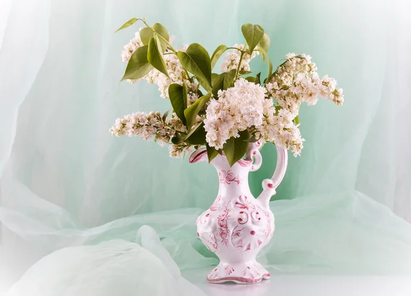 Bouquet di lilla bianca — Foto Stock