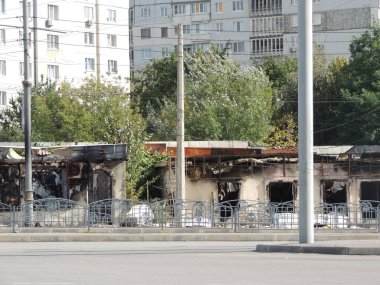 Harkov Saltovka şehrinin Ukrayna bölgesi, savaşın ilk günlerinden itibaren Rusya ile yapılan bombardıman sonrasında zarar gördü.