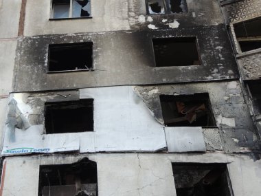 Harkov Saltovka şehrinin Ukrayna bölgesi, savaşın ilk günlerinden itibaren Rusya ile yapılan bombardıman sonrasında zarar gördü.