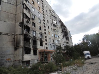 Harkov Saltovka şehrinin Ukrayna bölgesi, savaşın ilk günlerinden itibaren Rusya ile yapılan bombardıman sonrasında zarar gördü.