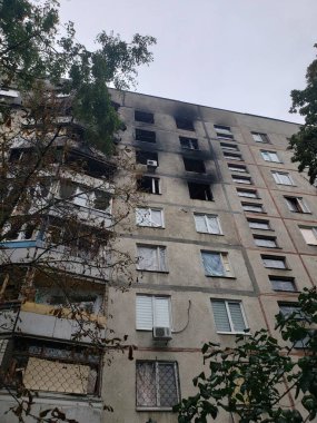 Harkov Saltovka şehrinin Ukrayna bölgesi, savaşın ilk günlerinden itibaren Rusya ile yapılan bombardıman sonrasında zarar gördü.