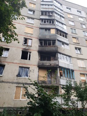 Harkov Saltovka şehrinin Ukrayna bölgesi, savaşın ilk günlerinden itibaren Rusya ile yapılan bombardıman sonrasında zarar gördü.