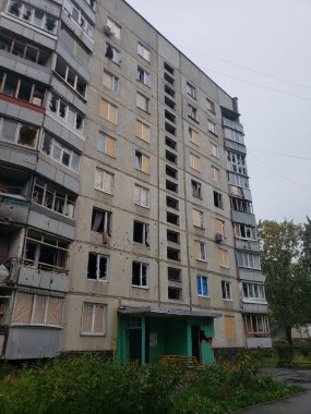 Harkov Saltovka şehrinin Ukrayna bölgesi, savaşın ilk günlerinden itibaren Rusya ile yapılan bombardıman sonrasında zarar gördü.