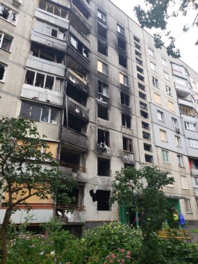 Harkov Saltovka şehrinin Ukrayna bölgesi, savaşın ilk günlerinden itibaren Rusya ile yapılan bombardıman sonrasında zarar gördü.