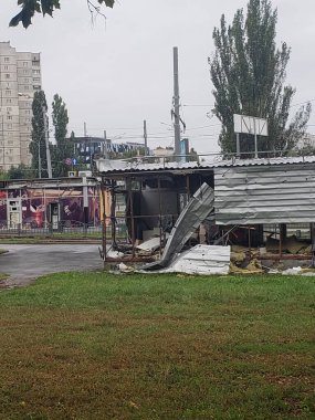 Harkov Saltovka şehrinin Ukrayna bölgesi, savaşın ilk günlerinden itibaren Rusya ile yapılan bombardıman sonrasında zarar gördü.