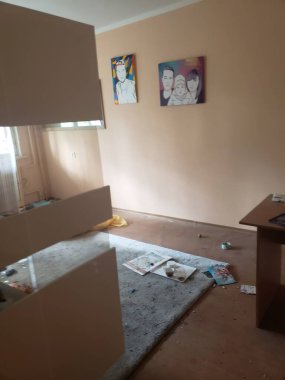 Harkov Saltovka şehrinin Ukrayna bölgesi, savaşın ilk günlerinden itibaren Rusya ile yapılan bombardıman sonrasında zarar gördü.