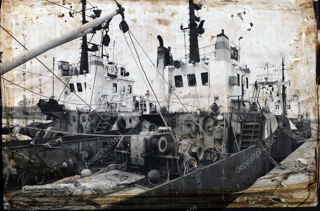 Old fishing ship