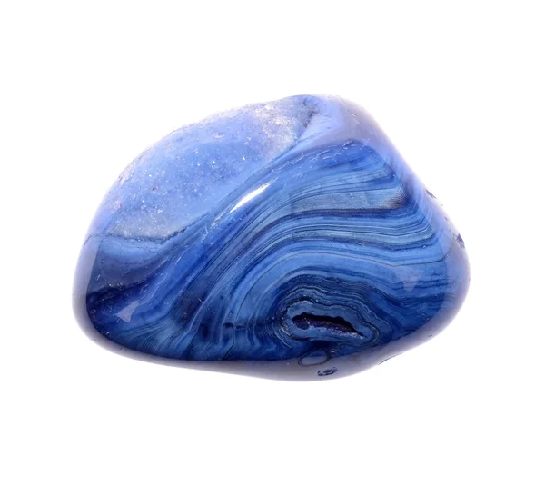 Ágata azul mineral — Foto de Stock