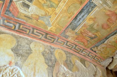 Frescoes in Rock-Hewn Churches of Ivanovo clipart