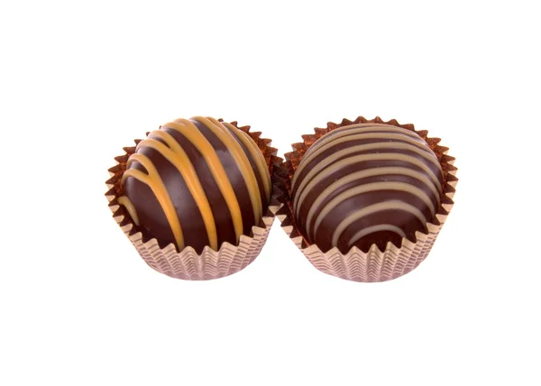 Çikolata çikolata truffles çeşitler — Stok fotoğraf