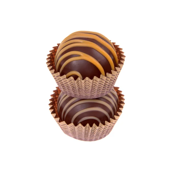 Surtido de trufas dulces de chocolate — Foto de Stock