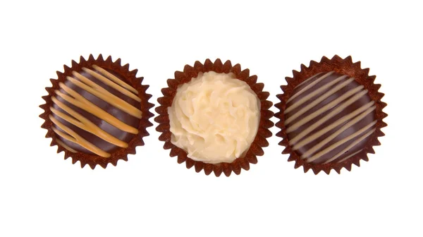 Surtido de trufas dulces de chocolate — Foto de Stock