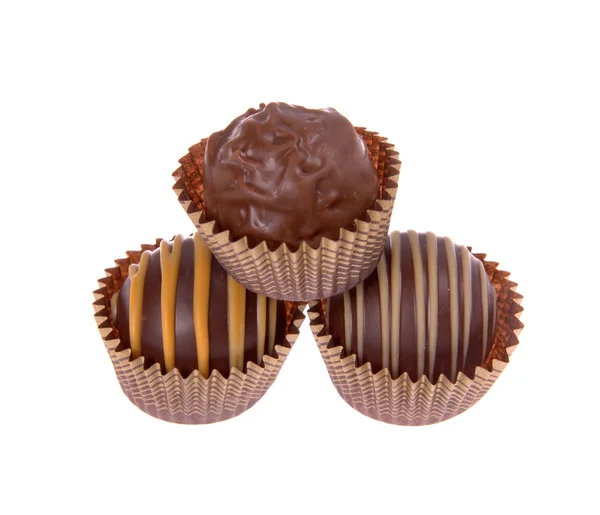 Cukierki czekoladowe trufle asortyment — Zdjęcie stockowe