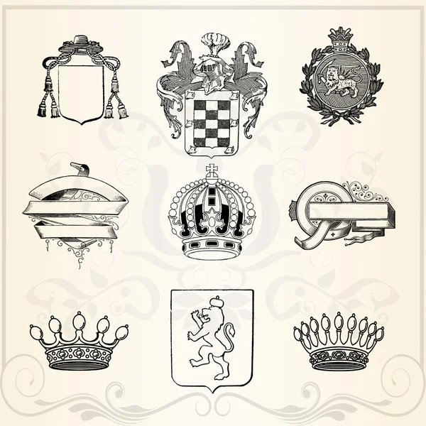 Collection of crowns — Stock Photo, Image