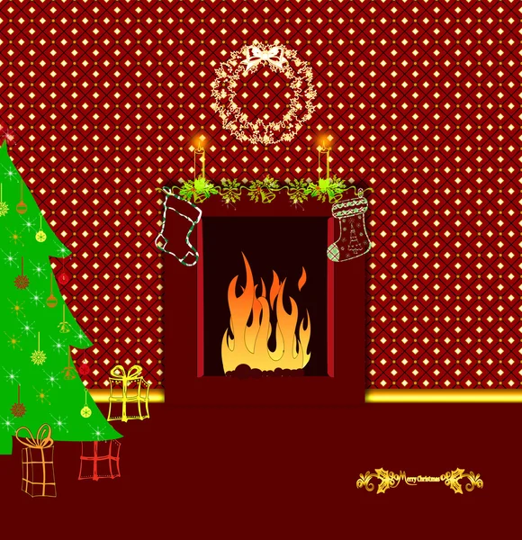 Kerstmis interieur — Stockfoto