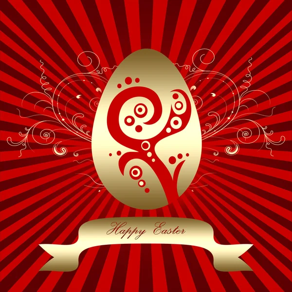 Uovo di Pasqua d'oro — Foto Stock