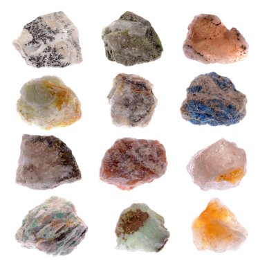 Mineral collection clipart