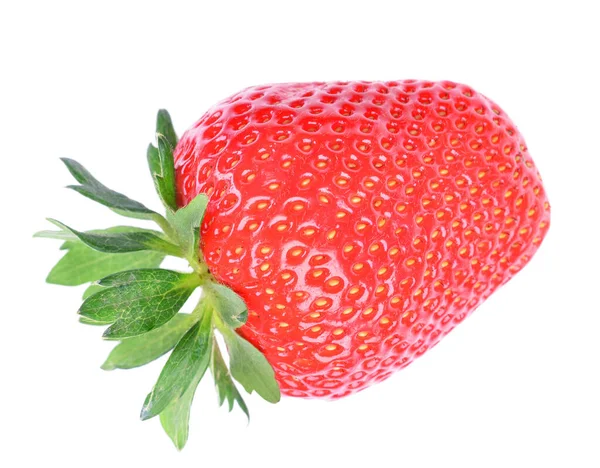新鲜草莓在孤立的白色背景 — 图库照片