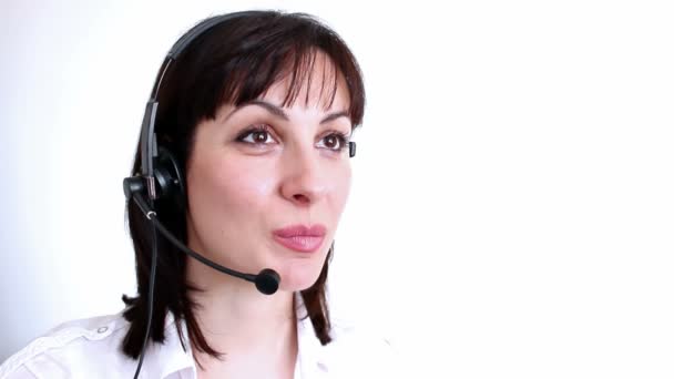 Telefon müşteri hizmetleri — Stok video