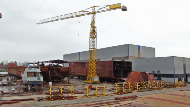 Construcción naval — Vídeos de Stock