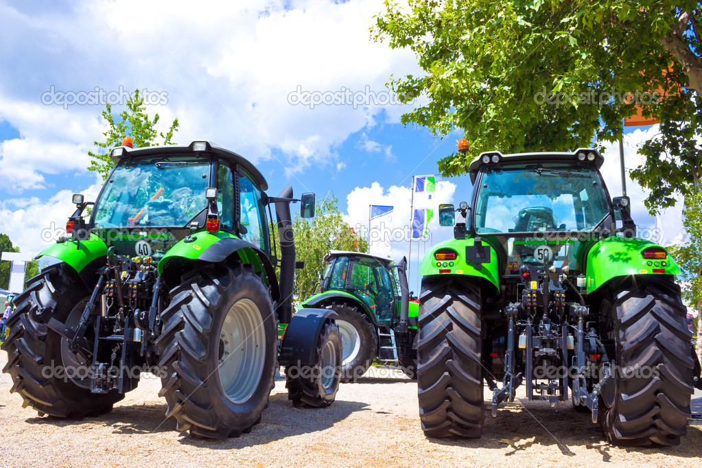 Green tractors