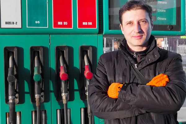 Gas Station worker — Stock Photo, Image