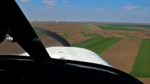 Aterrizaje del avión — Vídeos de Stock