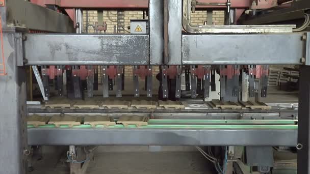 Střešní Taška Výrobní Linka Moderní Továrny Výrobu Keramických Obkládaček — Stock video