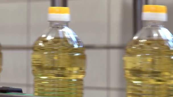 Sunflower Oil Dispenser Factory Production Refined Sunflower Oil Production Line — Stok video