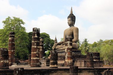 Sukhothai tarihi Park harabelerde
