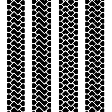 trace of the terrain tyres seamless clipart