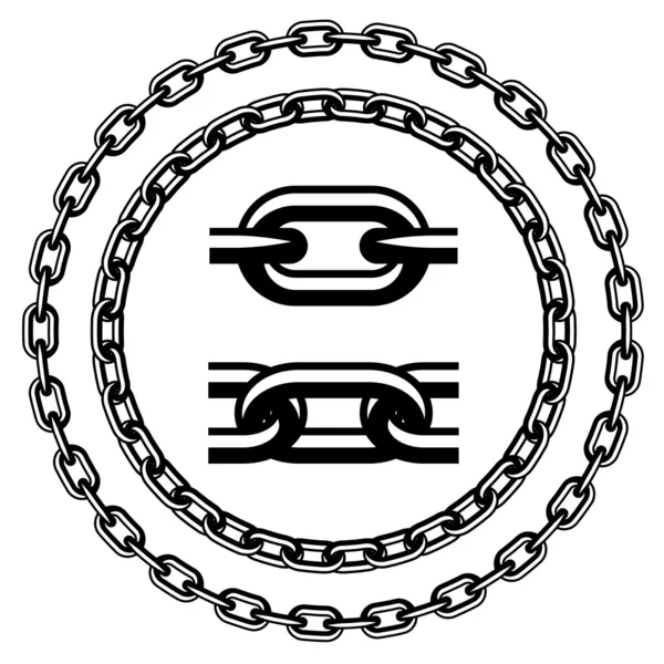 zincir sorunsuz silhouettes