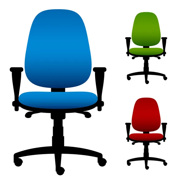 Chaises de bureau — Image vectorielle