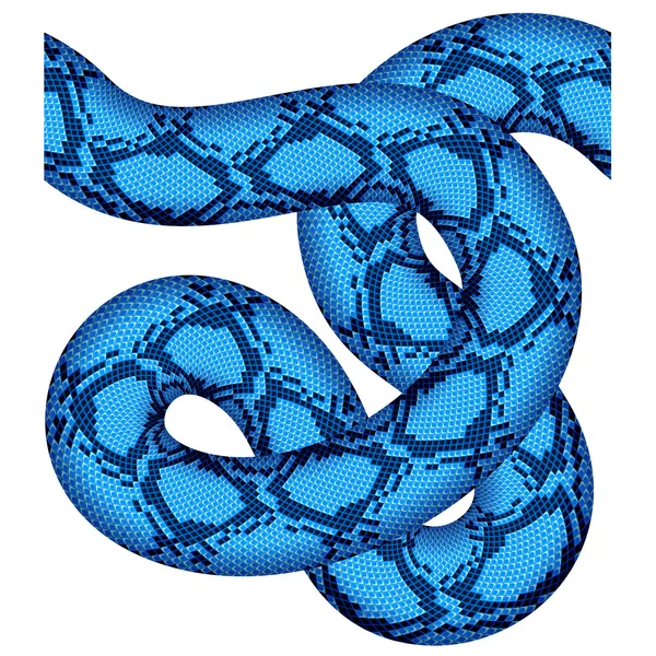 Голубая змея без швов — стоковый вектор