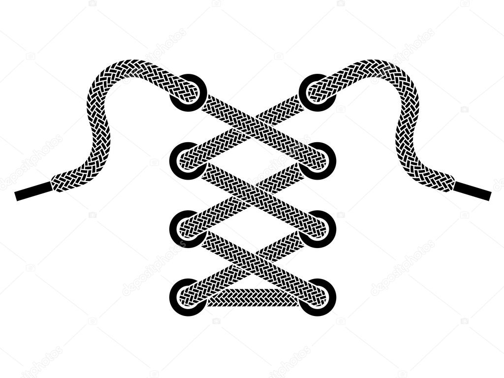 shoe lace symbol