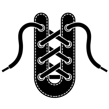 shoe lace symbol clipart