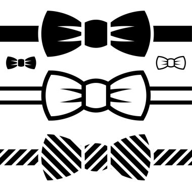 bow tie black symbols