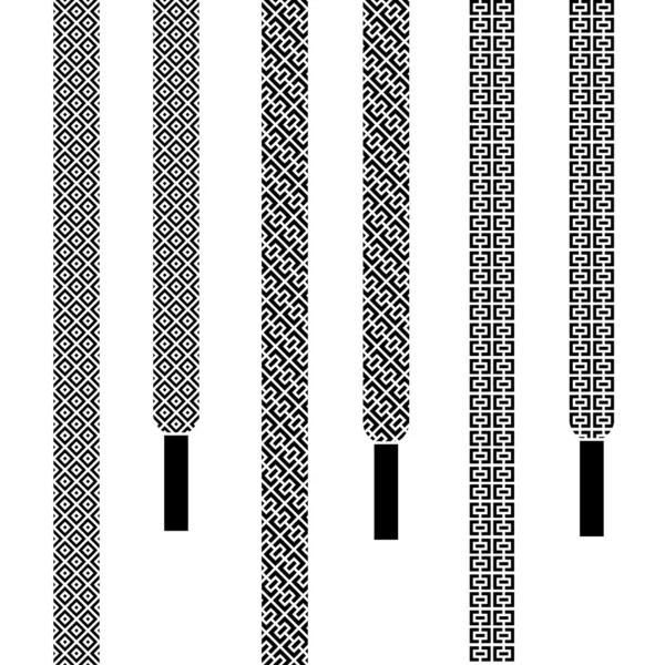 Zapatos de encaje símbolos sin costura — Vector de stock