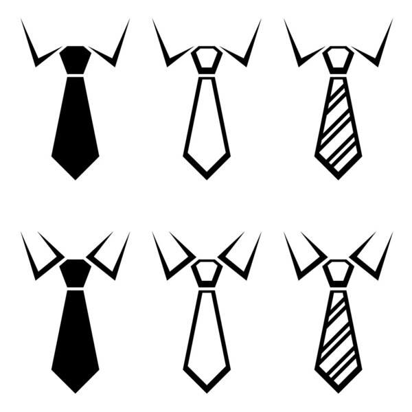 tie black symbols