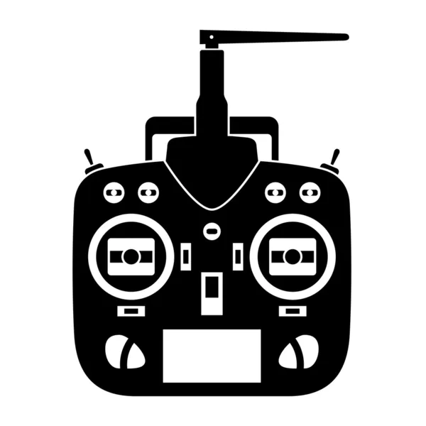 Afstandsbediening rc zender zwart pictogram — Stockvector