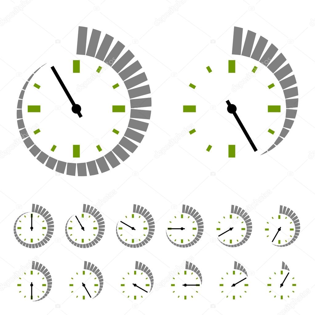 round timer symbols