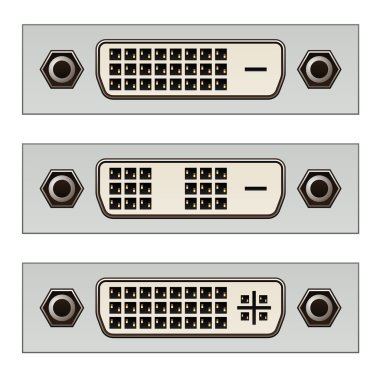 DVI Dijital pc video konnektörleri